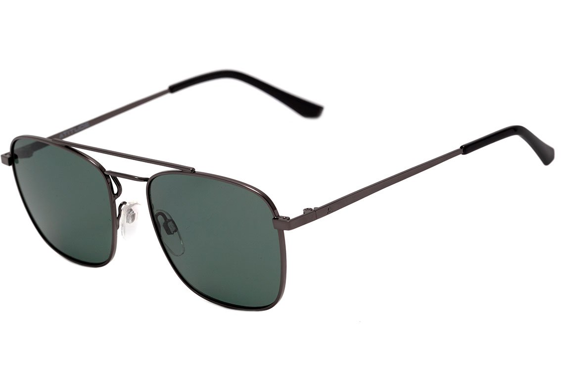 Óculos de Sol Atitude At 3226 02A Cinza Brilho/ Verde G15 Lente 5,5 Cm