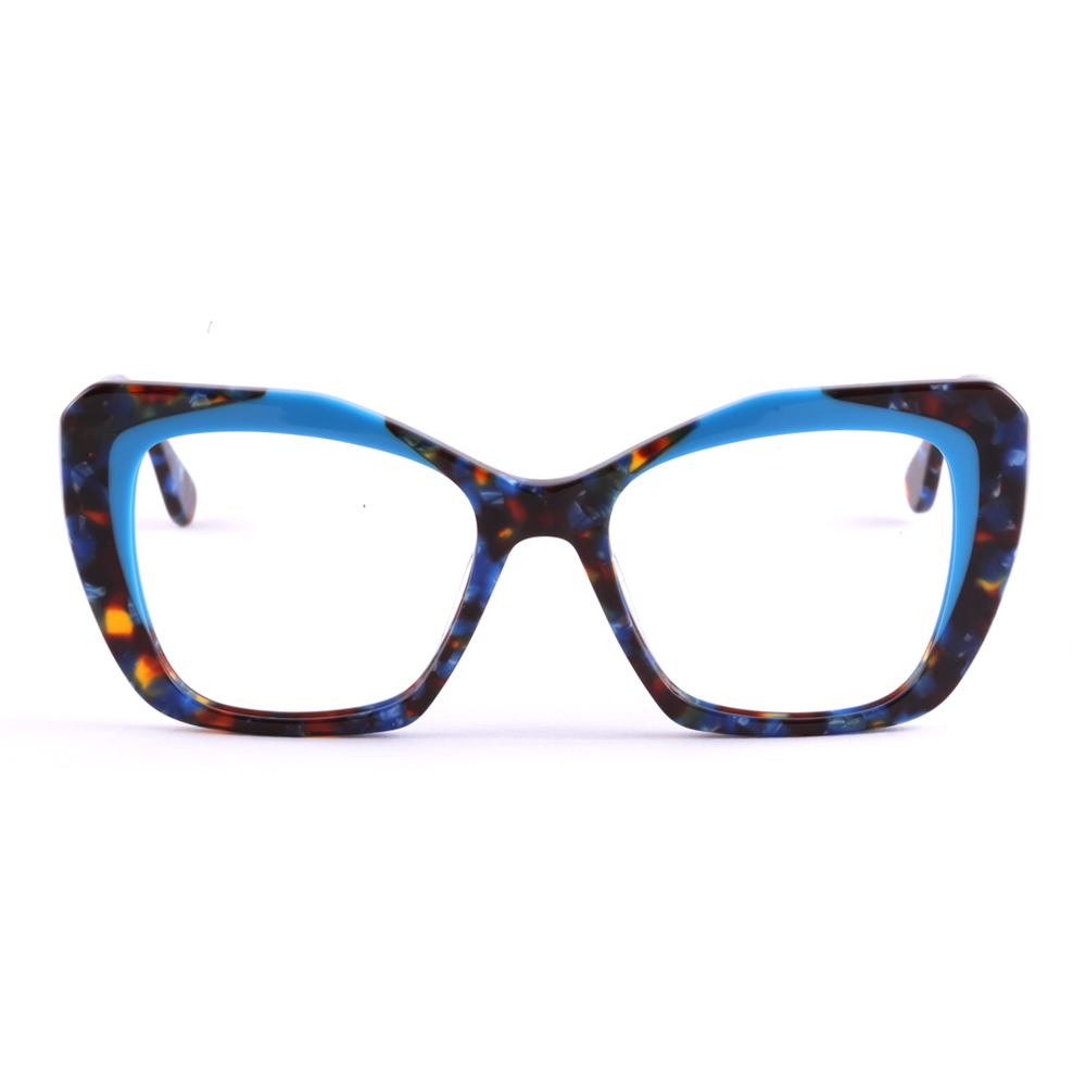 Wee Bis Marrom Mesclado e Azul Brilho - Lente 5,2 cm - Grau