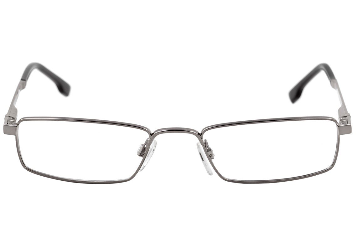 Óculos de Grau Bulget Bg 1523 02A Cinza E Preto Brilho 52 mm