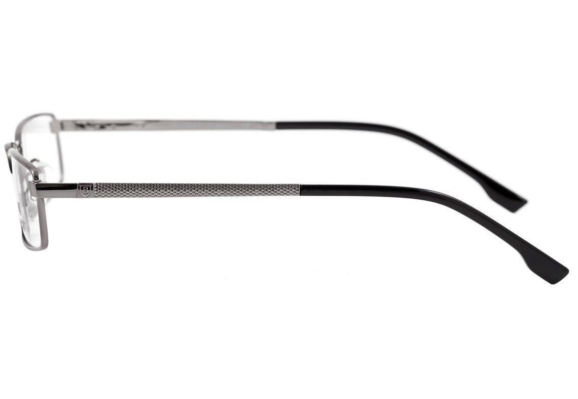 Óculos de Grau Bulget Bg 1523 02A Cinza E Preto Brilho 52 mm