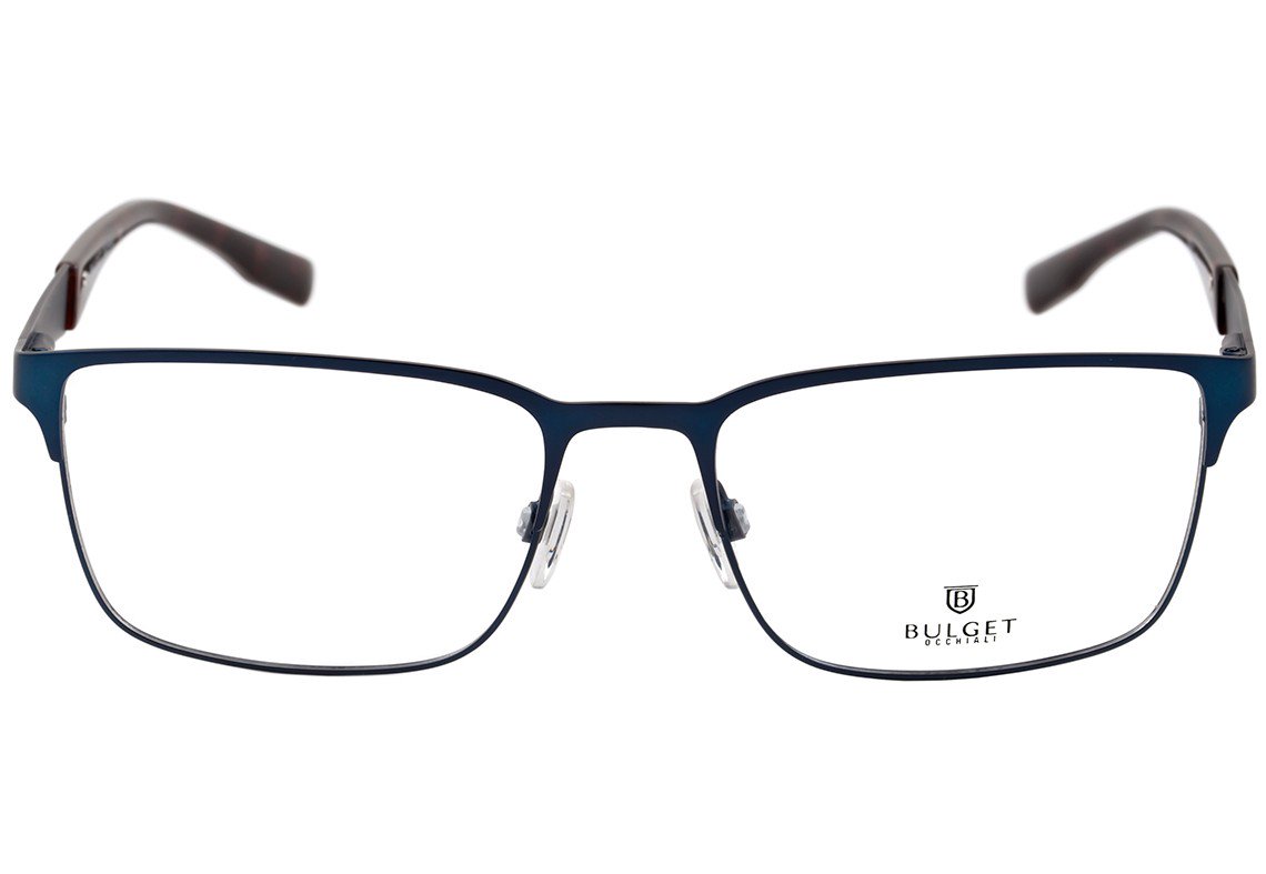Óculos de Grau Bulget Bg 1527 06A Azul Fosco E Marrom Brilho - Lente 5,6 Cm