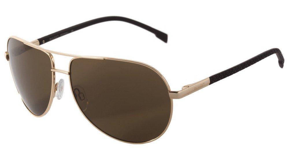 Óculos de Sol Bulget Bg 3128 04A Dourado Brilho E Marrom Fosco/ Marrom Degradê - Lente 6,4 Cm