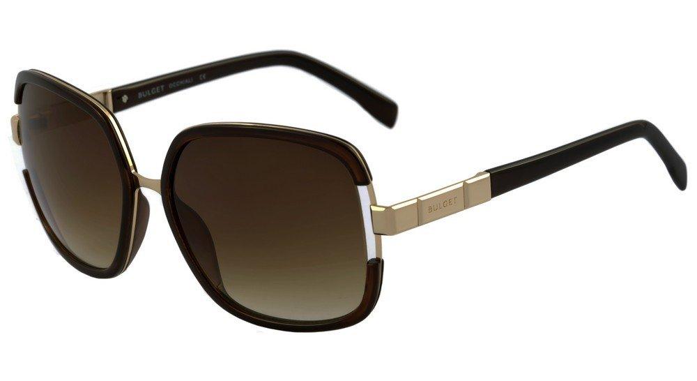 Óculos de Sol Bulget Bg 3152 T01 Marrom E Dourado/ Marrom Degradê - Lente 5,9 Cm