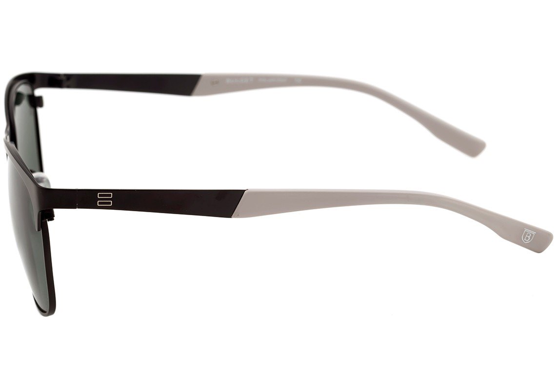 Óculos de Sol Bulget Bg 3171 09B Preto E Cinza Fosco/ Verde Polarizado - 57 mm