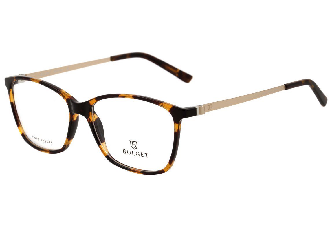 Óculos de Grau Bulget Bg 4020 G21 Marrom Mesclado E Dourado - 54 mm