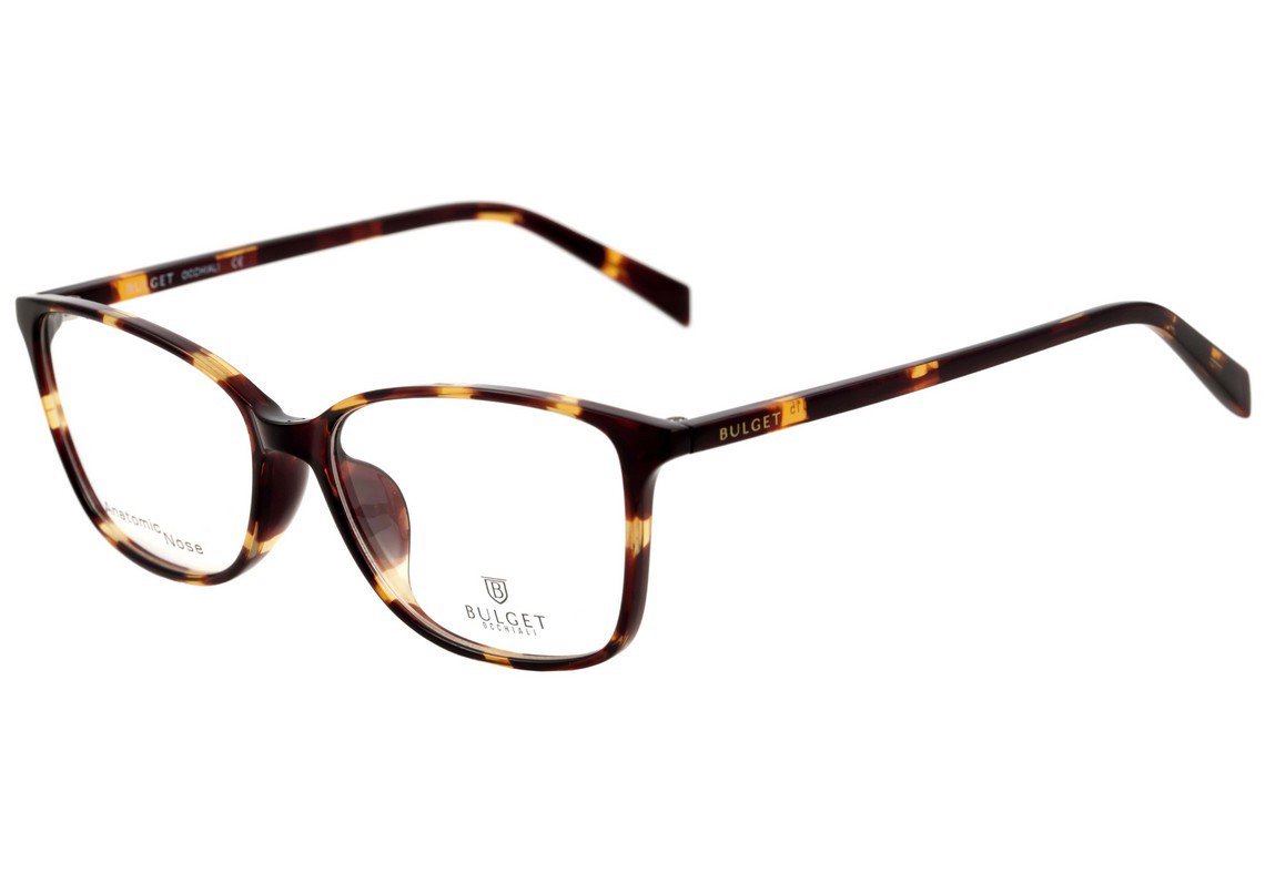 Óculos de Grau Bulget Bg 4022 G21 Marrom Mesclado Brilho - 53 mm