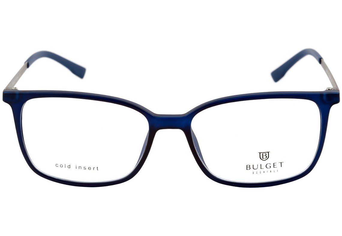 Óculos de Grau Bulget Bg 4037 T02 Azul E Cinza Fosco - Lente 5,3 Cm