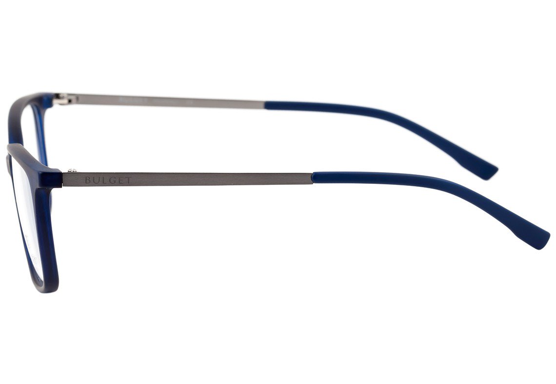 Óculos de Grau Bulget Bg 4037 T02 Azul E Cinza Fosco - Lente 5,3 Cm