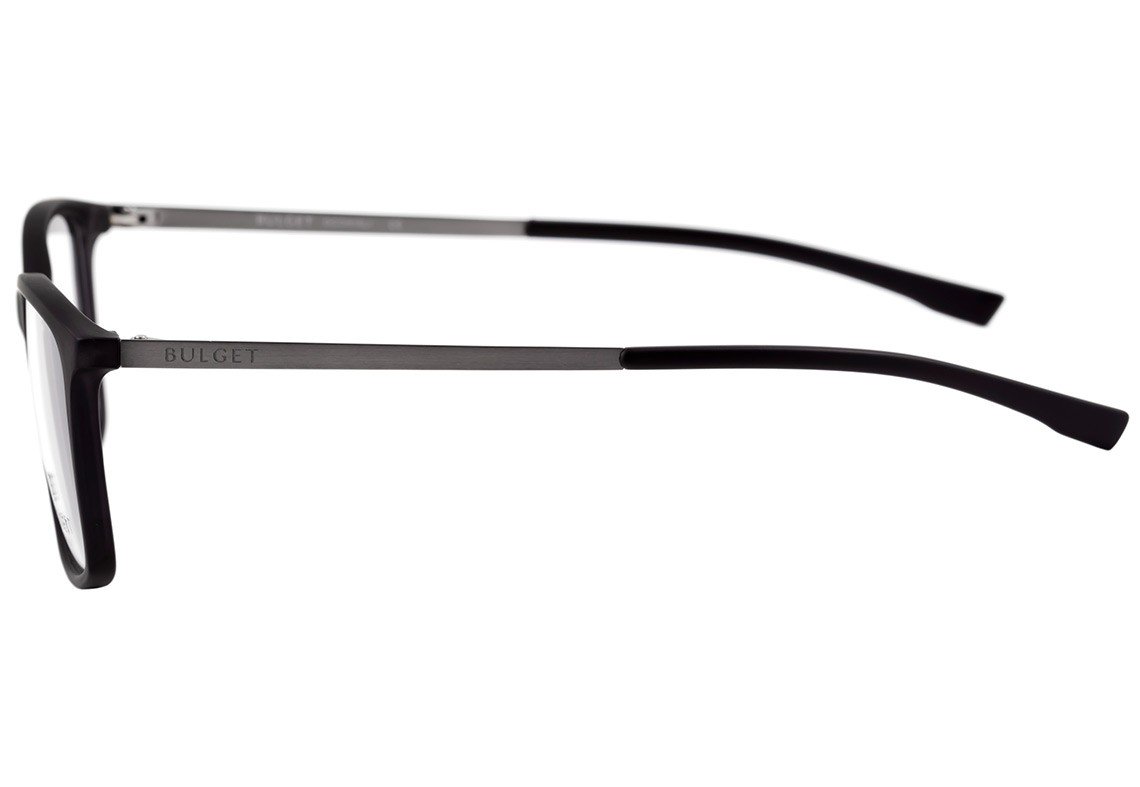 Óculos de Grau Bulget Bg 4041 T02 Preto E Cinza Fosco - 56 mm