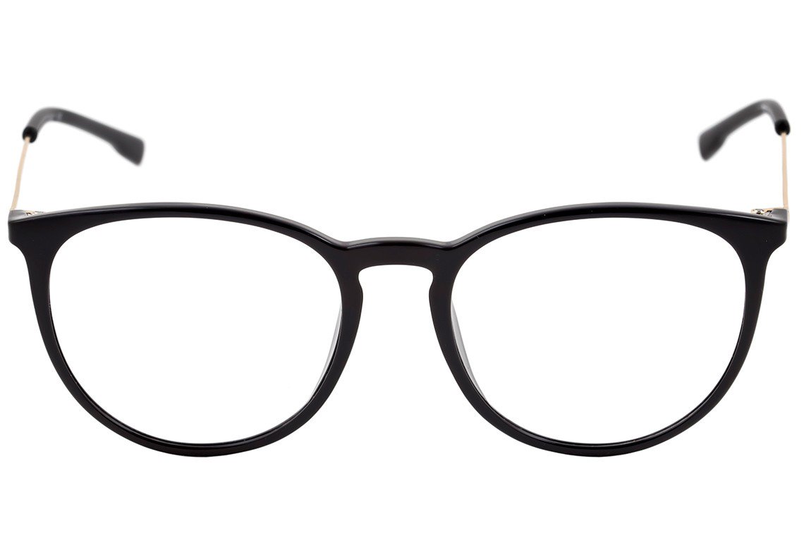 Óculos de Grau Bulget Bg 4052 A02 Preto E Dourado Brilho - 51 mm