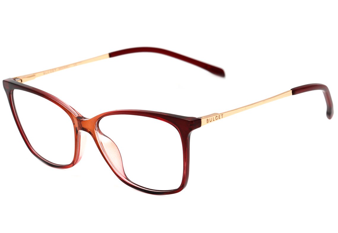 Bulget Bg 4100 C02 Vermelho E Marrom Translúcido Brilho Lente 5,4 Cm