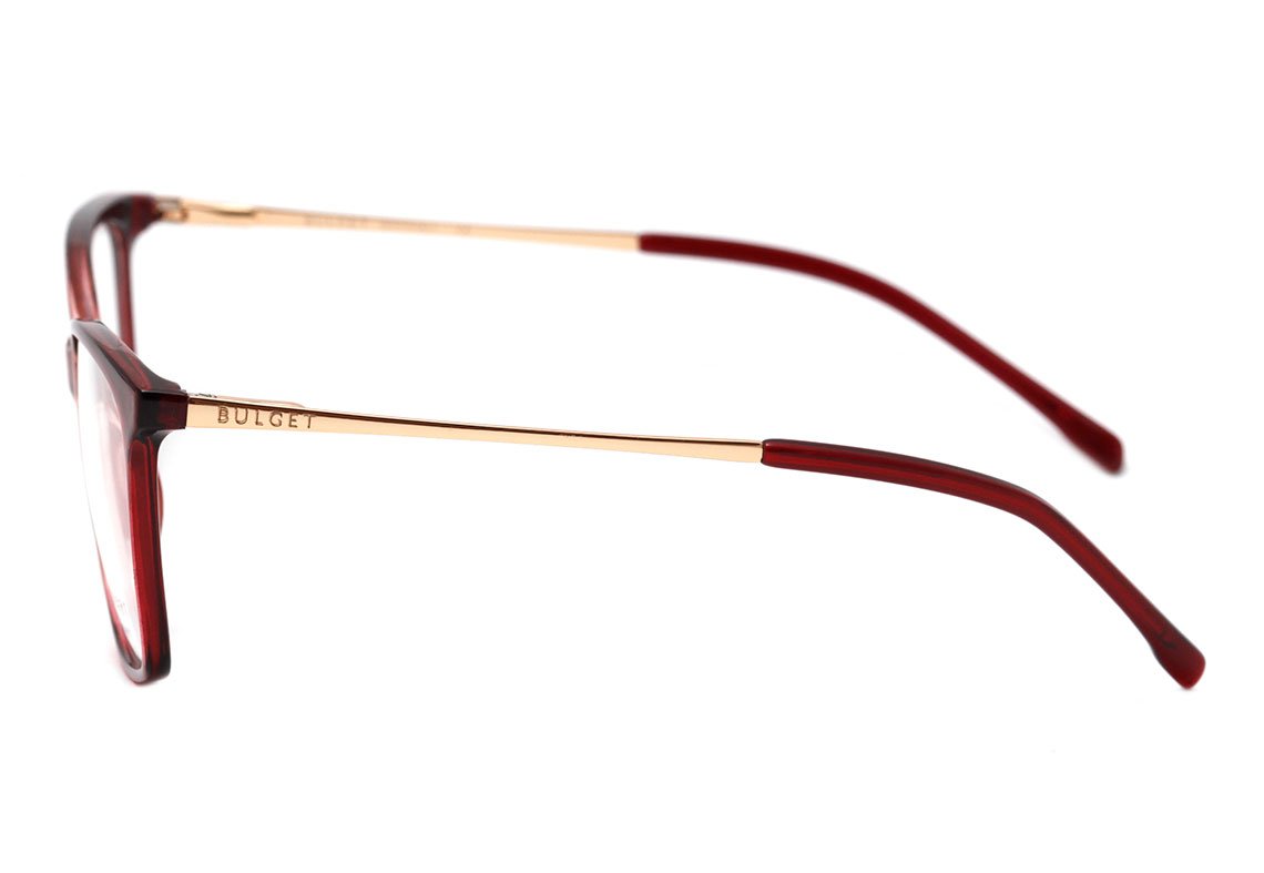 Bulget Bg 4100 C02 Vermelho E Marrom Translúcido Brilho Lente 5,4 Cm