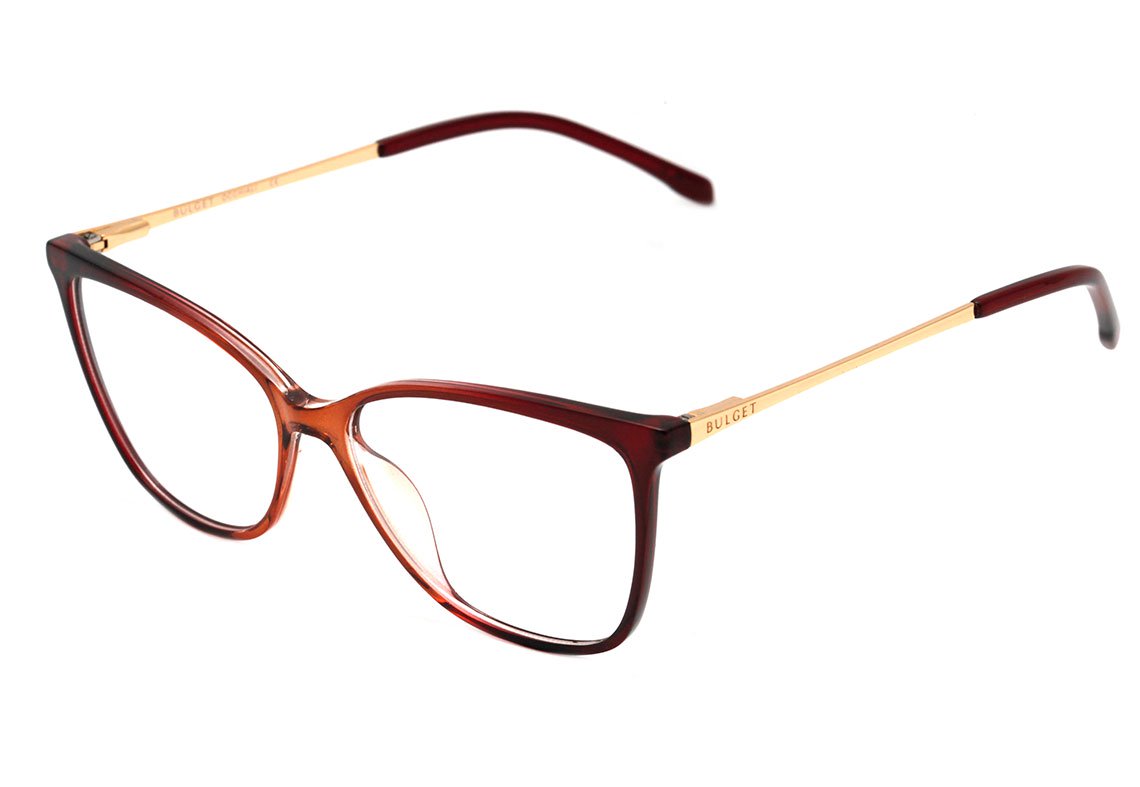 Bulget BG 4102 C02 Vermelho e Marrom Translúcido Brilho - Lente 5,3 cm