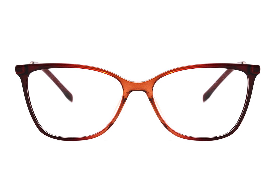 Bulget BG 4102 C02 Vermelho e Marrom Translúcido Brilho - Lente 5,3 cm