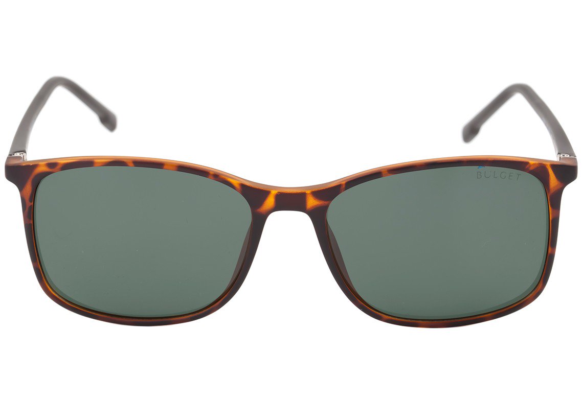 Óculos de Sol Bulget Bg 5057 G21 Marrom Mesclado/ Verde Polarizado - Lente 5,6 Cm