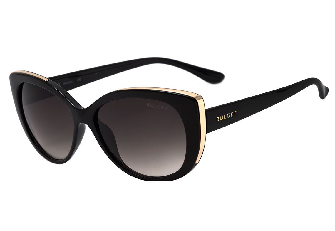 Óculos de Sol Bulget Bg 5162 T01 Marrom E Dourado Brilho/ Marrom Degradê - Lente 5,7 Cm A01 Preto E Dourado Brilho/ Preto Degradê - Lente 5,7 Cm