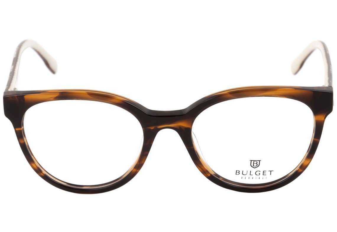 Óculos de Grau Bulget Bg 6206 E01 Marrom Mesclado Brilho - 51 mm