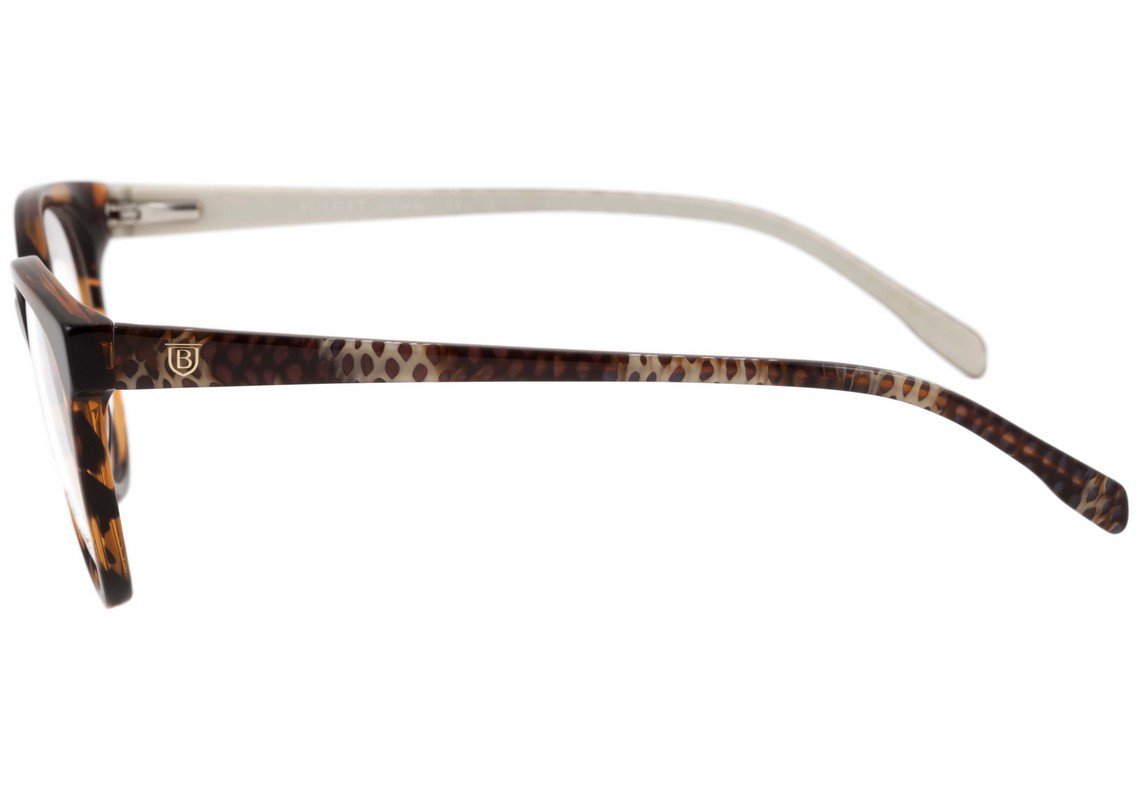 Óculos de Grau Bulget Bg 6206 E01 Marrom Mesclado Brilho - 51 mm