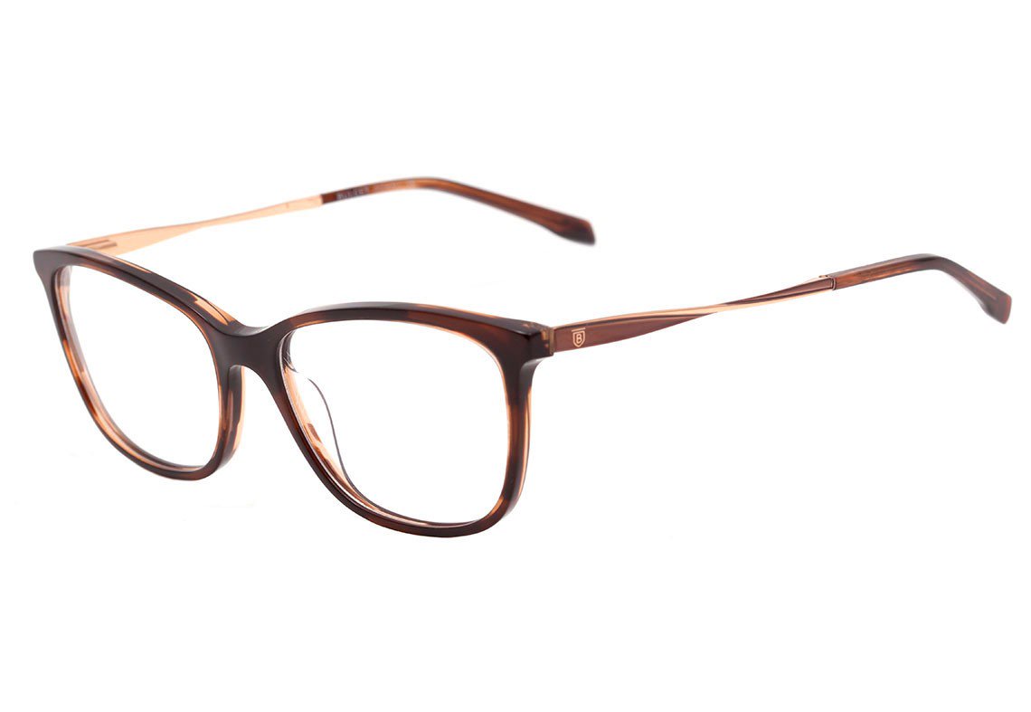 Óculos de Grau Bulget BG 6262 G21 Marrom Mesclado Brilho - Lente 5,5 cm