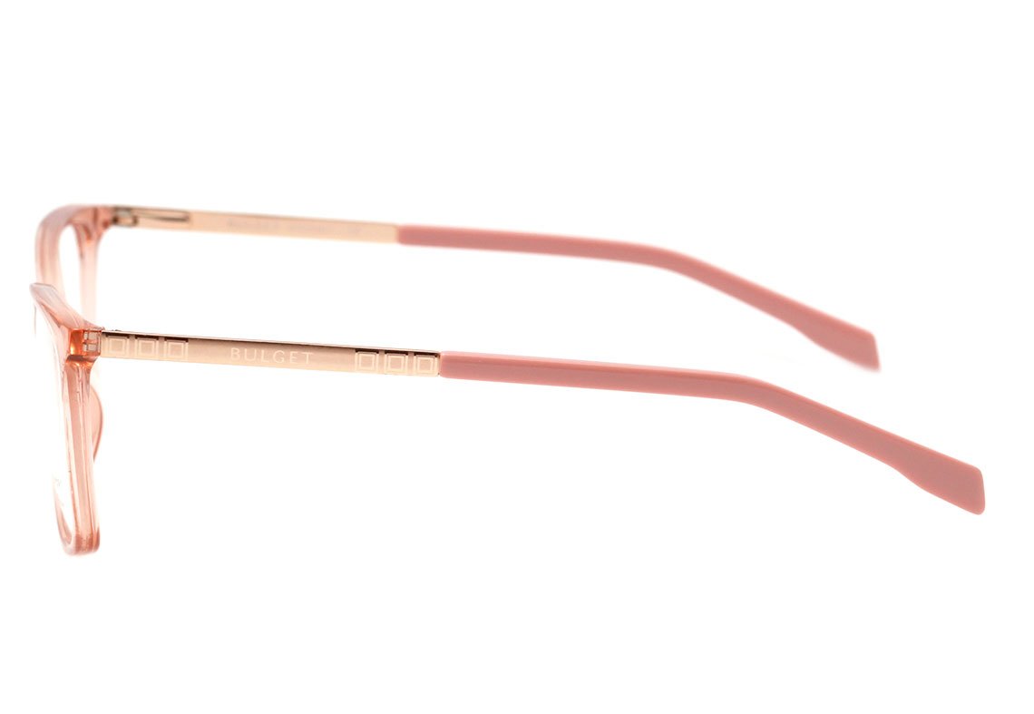 Óculos de Grau Bulget BG 6326I T04 Rosa Translúcido Brilho Lente 5,4 Cm