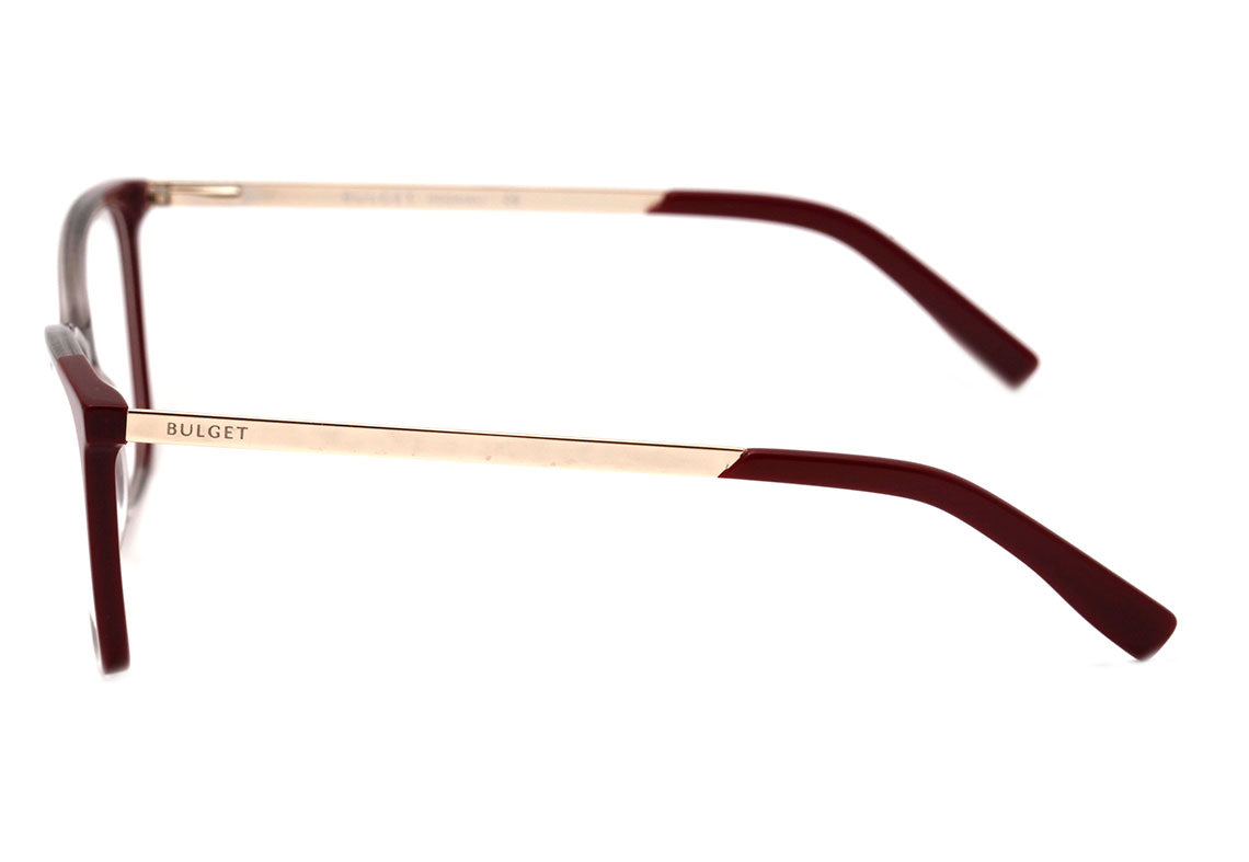 Bulget Bg 7051 T01 Vinho E Cinza Translúcido Brilho Lente 5,4 Cm