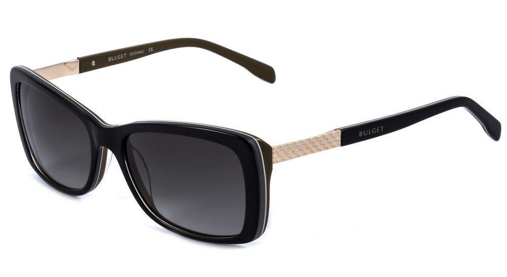 Óculos de Sol Bulget Bg 9065 A04 Preto E Dourado/ Preto Degradê - Lente 5,5 Cm