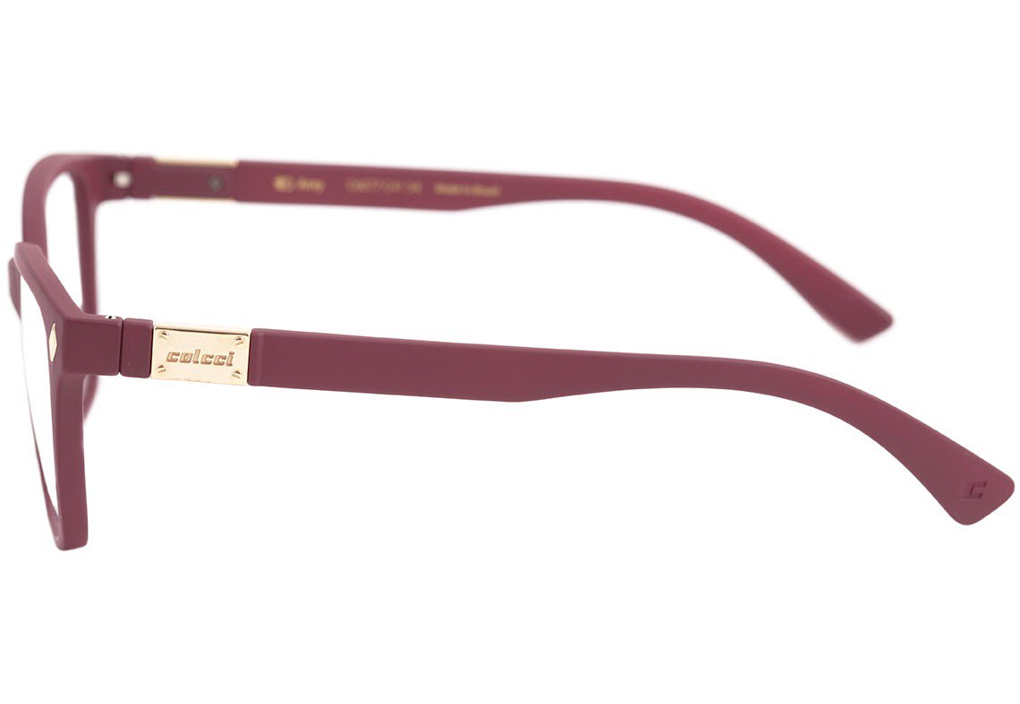 Colcci Amy Vinho Fosco e Dourado - Lente 5,4 cm - Grau