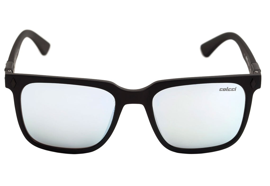 Óculos de Sol Colcci Ark Preto Fosco / Prata Espelhado - Lente 5,3 cm