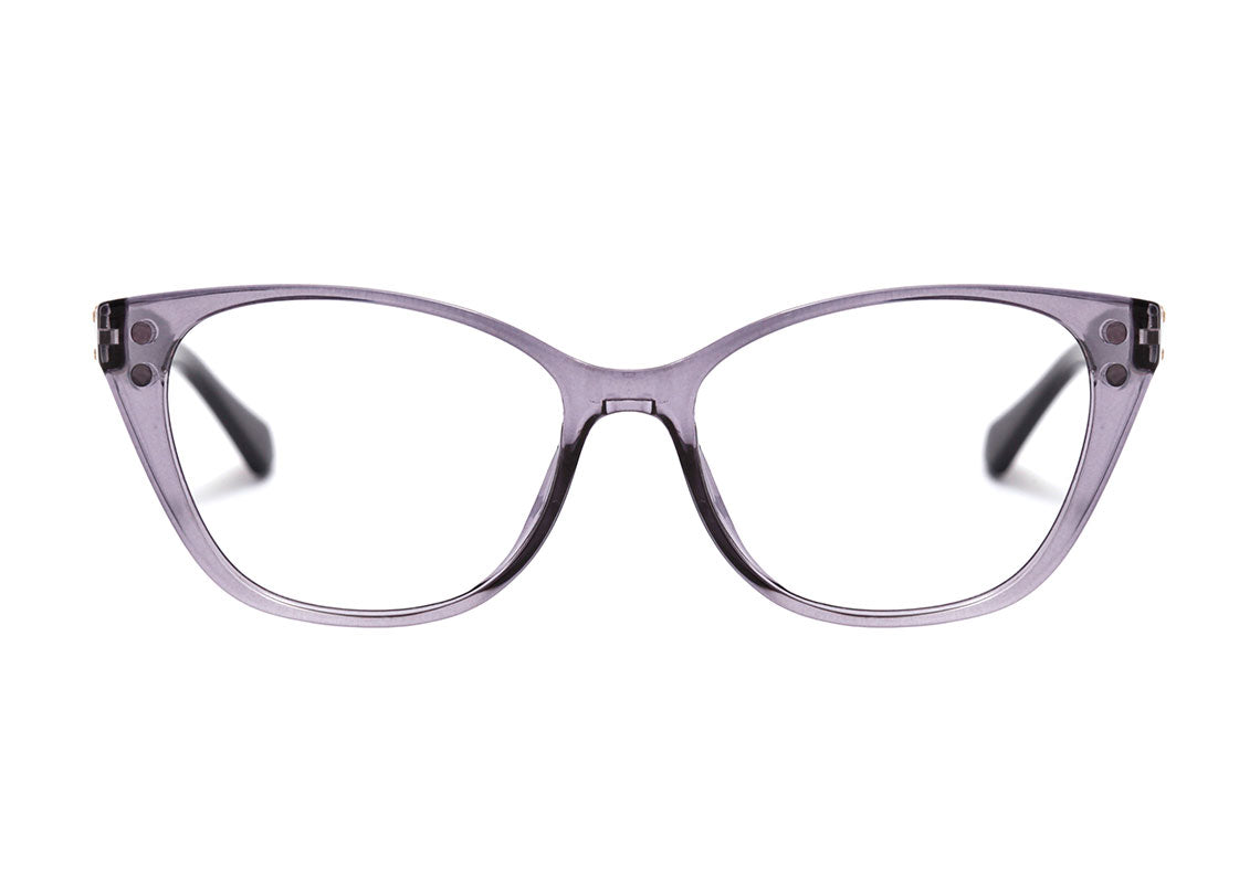 Colcci Bandy 1 Clip On Lilás Translúcido e Azul Brilho / Lilás Espelhado Polarizado - Lente 5,2 cm