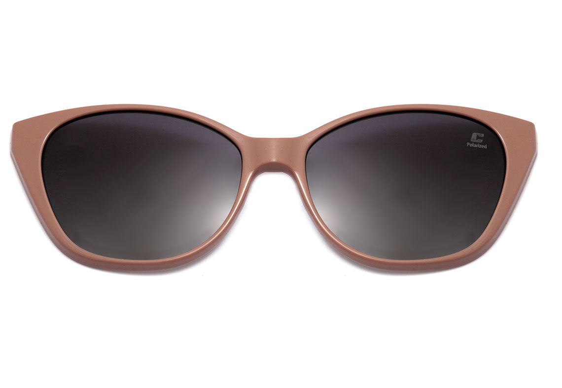 Colcci Bandy 1 Clip On Nude Translúcido Brilho / Cinza Degradê Polarizado - Lente 5,2 cm