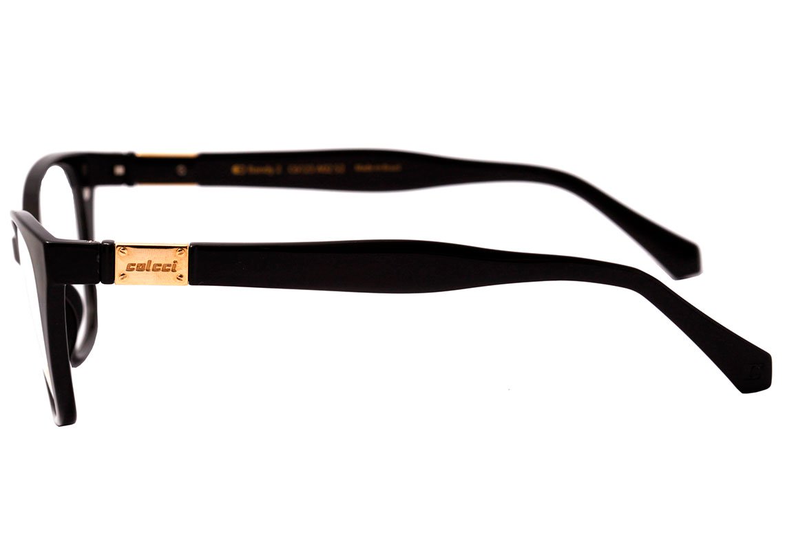 Colcci Bandy 2 Clip On Preto Brilho / Cinza e Vinho Degradê Polarizado - Grau - 52 mm