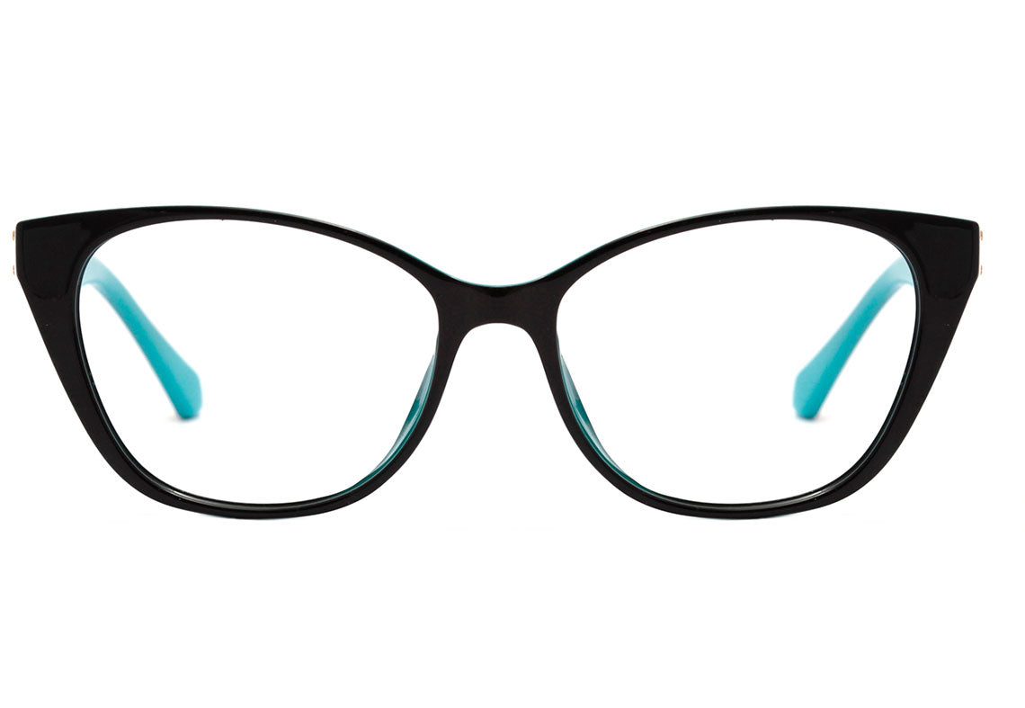 Colcci Bandy 2 Clip On Preto e Azul Brilho / Preto Polarizado - Lente 5,2 cm - Grau