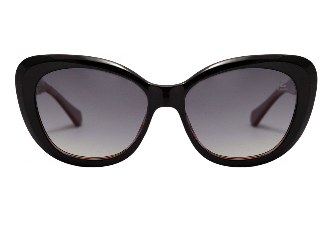 Colcci Bandy 2 Clip On Vinho Brilho / Preto Brilho/ Cinza Degradê Polarizado - Grau - 52 mm