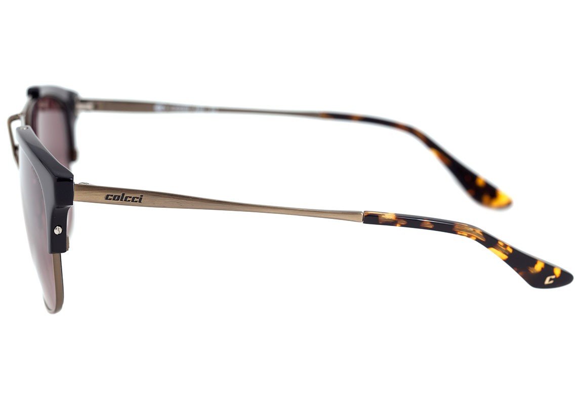 Óculos de Sol Colcci C0080 Preto E Dourado/ Marrom Degradê