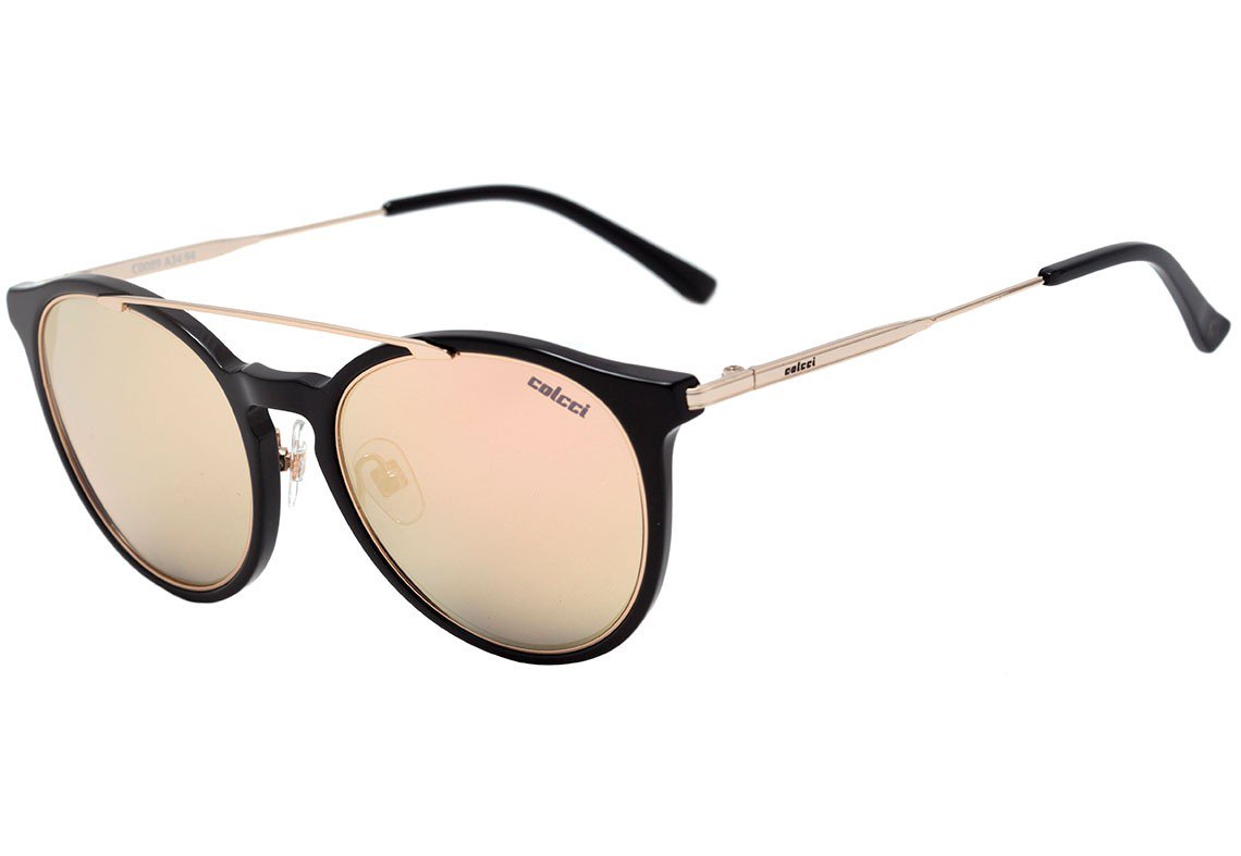 Óculos de Sol Colcci C0089 Preto E Dourado Brilho/ Dourado Espelhado