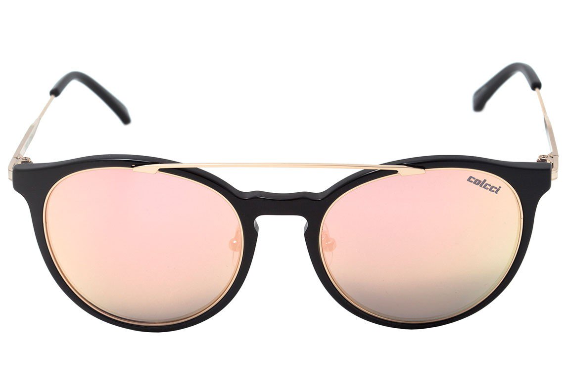 Óculos de Sol Colcci C0089 Preto E Dourado Brilho/ Dourado Espelhado