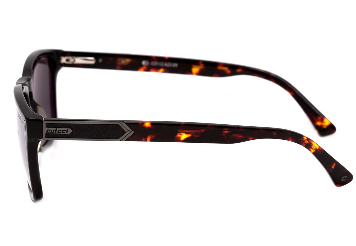 Óculos de Sol Colcci C0112 Preto E Marrom Mesclado Brilho/ Preto Espelhado