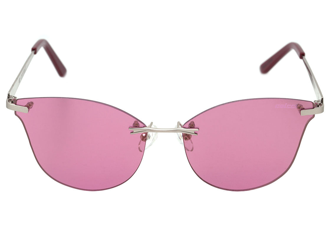Óculos de Sol Colcci C0115 Prata Fosco / Rosa Unico - 62 mm