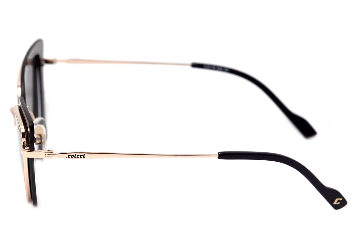 Óculos de Sol Colcci C0119 Preto e Dourado Brilho / Cinza Unico