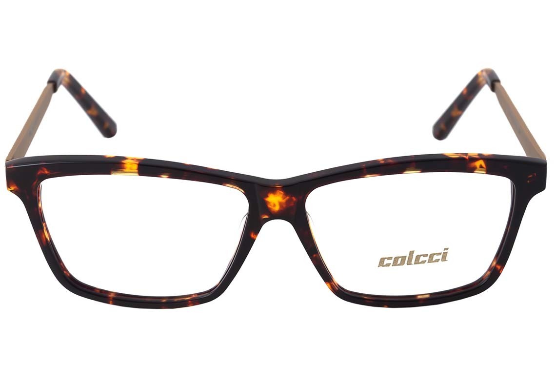 Óculos de Grau Colcci C6022 Marrom Mesclado e Dourado - 53 mm