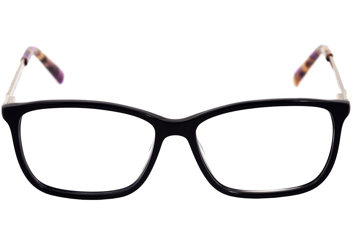 Óculos de Grau Colcci C6067 Preto e Prata Brilho - 52 mm