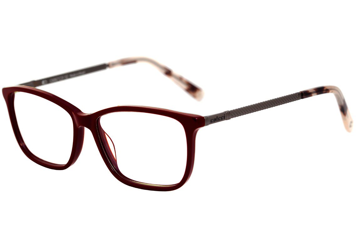 Óculos de Grau Colcci C6067 Vinho E Cinza Brilho - 52 mm