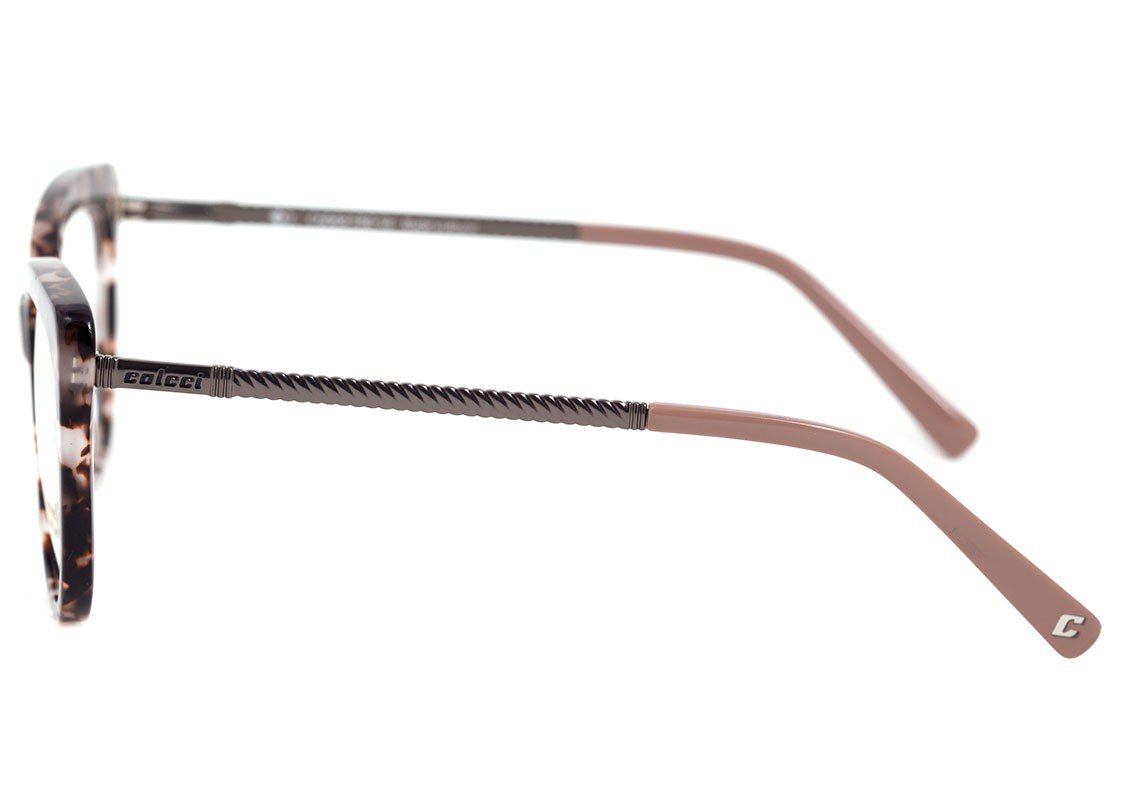 Óculos de Grau Colcci C6068 Marrom Mesclado E Cinza Brilho - 54 mm