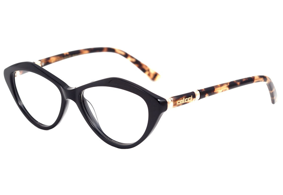 Óculos de Grau Colcci C6071 Preto Rosê E Marrom Mesclado Brilho - 52 mm