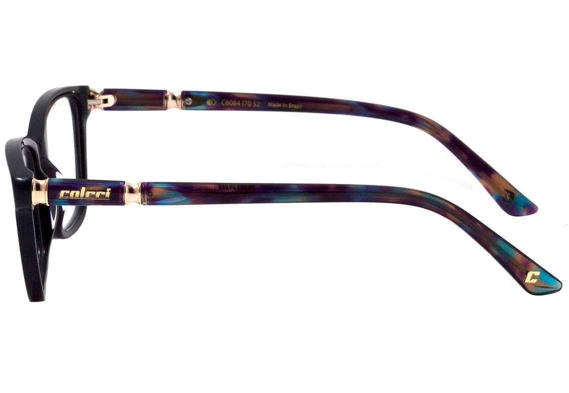 Óculos de Grau Colcci C6084 Azul Brilho e Mesclado - 52 mm