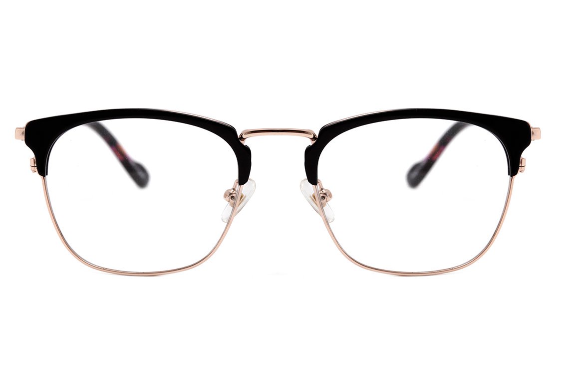 Óculos de Grau Colcci C6104 Preto e Dourado Brilho - 51 mm