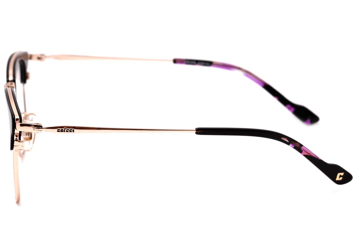 Óculos de Grau Colcci C6104 Preto e Dourado Brilho - 51 mm