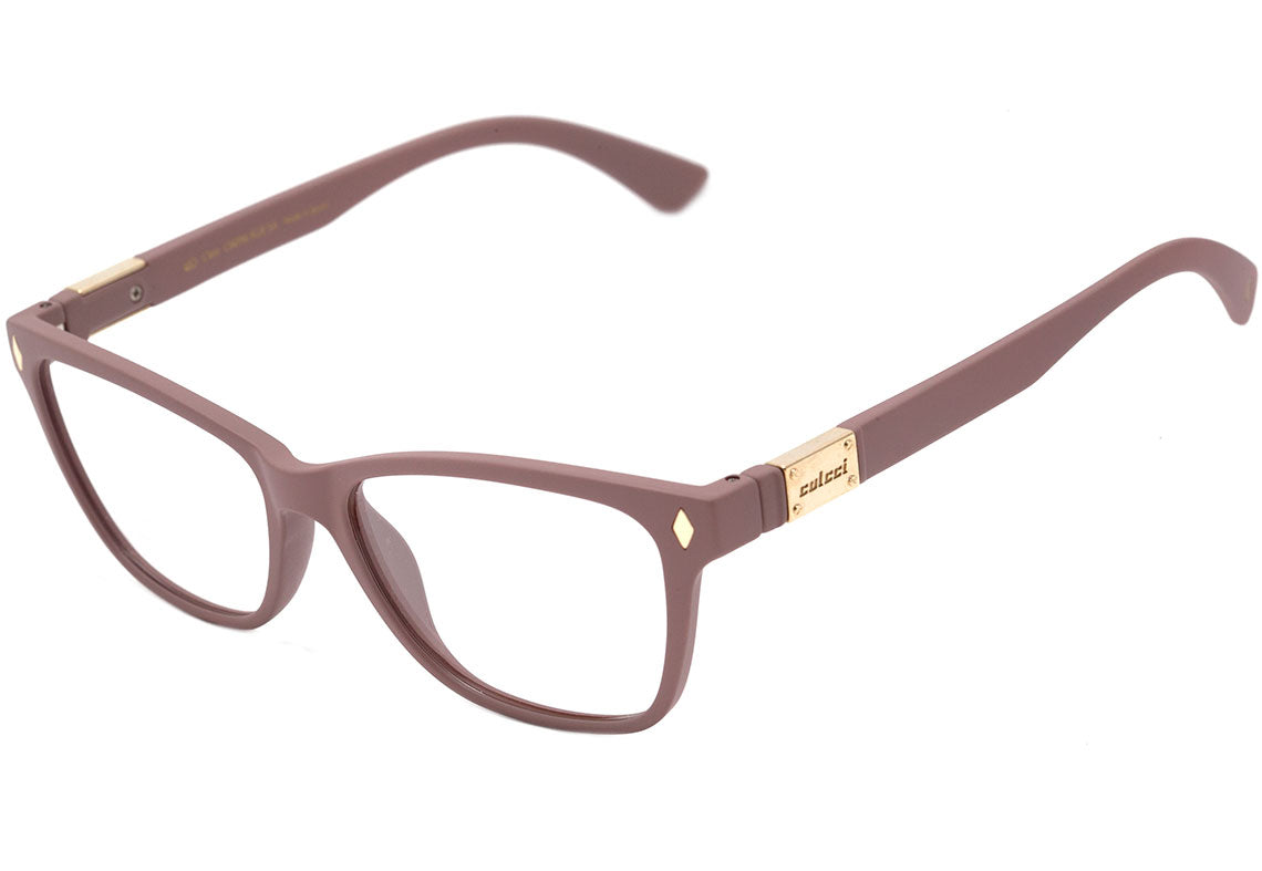 Colcci Cleo Nude Fosco e Dourado - Lente 5,4 cm - Grau