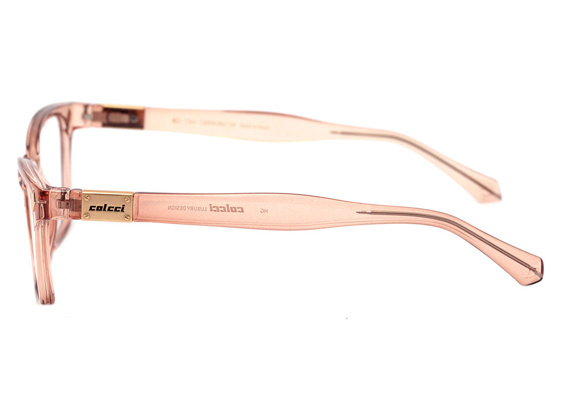 Colcci Cleo Nude Translúcido Brilho - Lente 5,4 cm - Grau