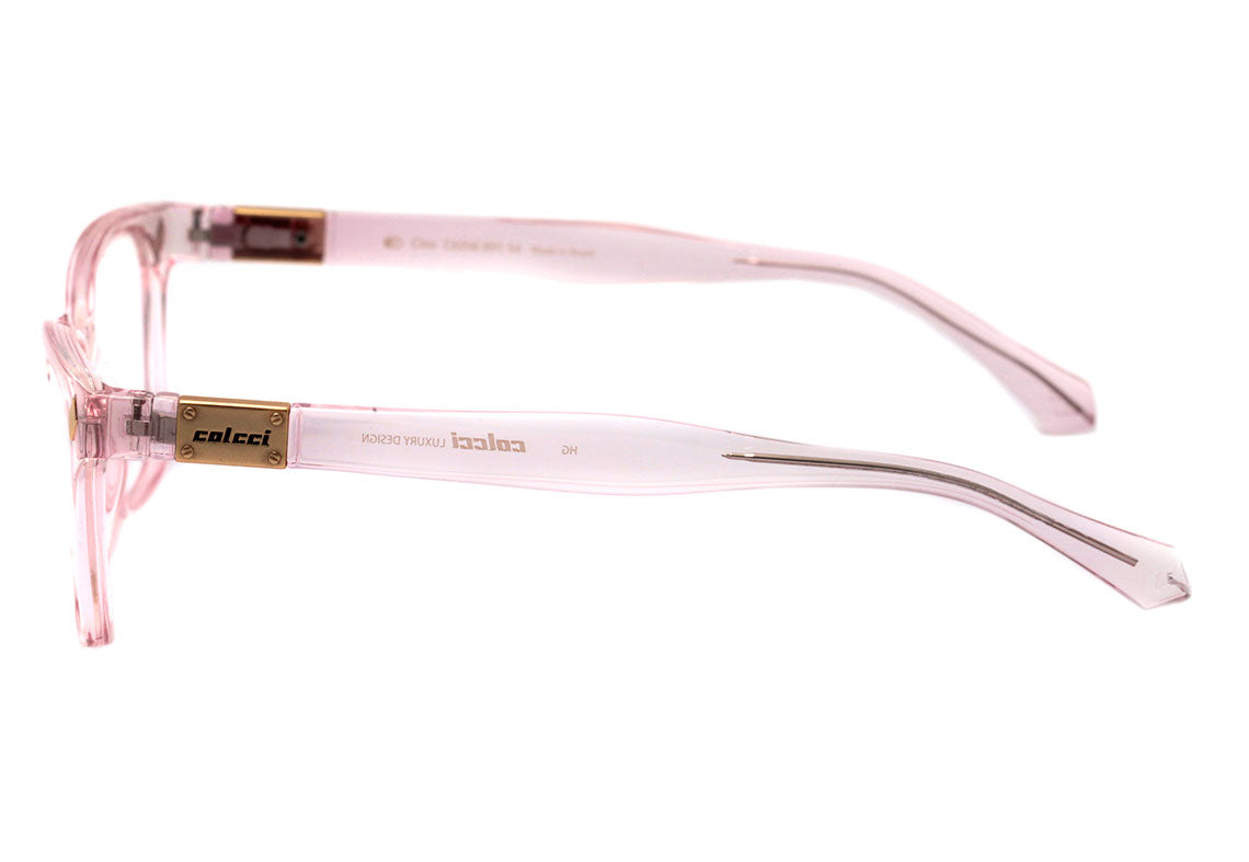 Colcci Cleo Rosa Translúcido Brilho - Lente 5,4 cm - Grau